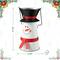 Glitzhome® 19.5" Metal Snowman Decorative Bucket